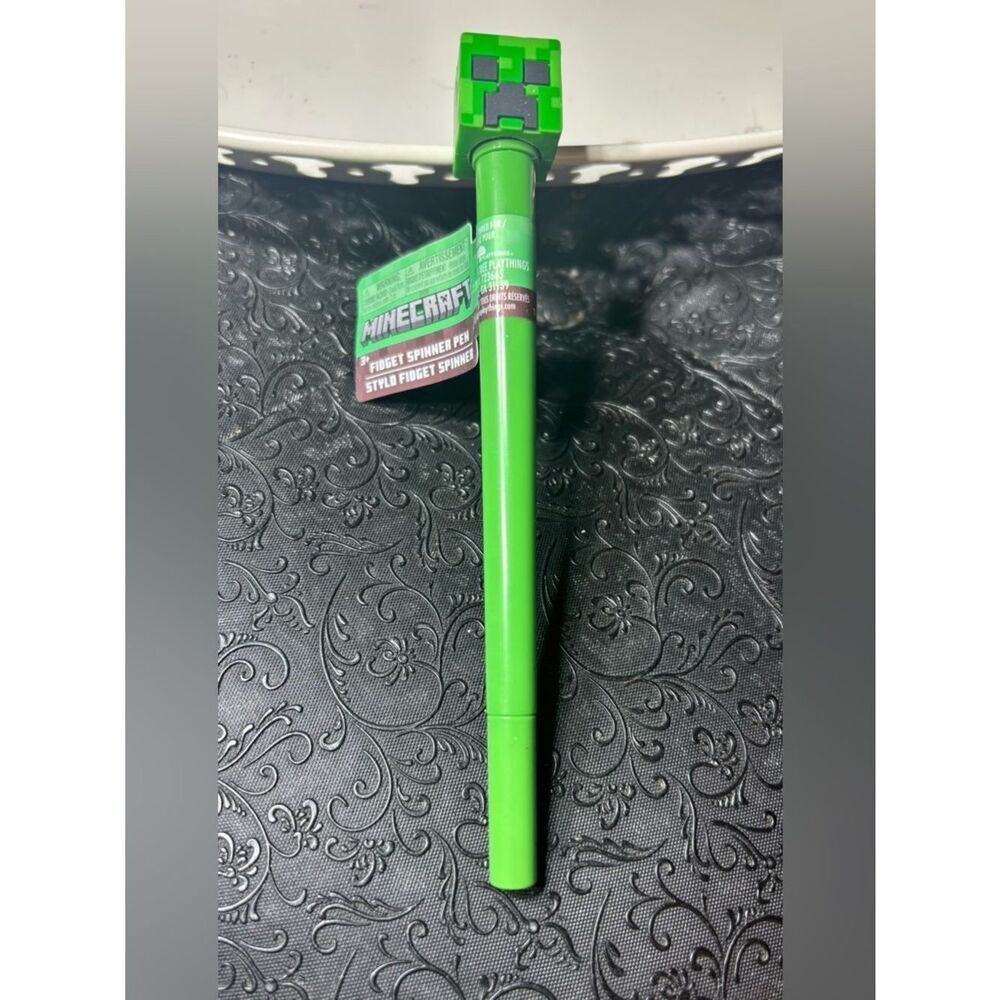 New Minecraft Green Fidget Spinner Pen